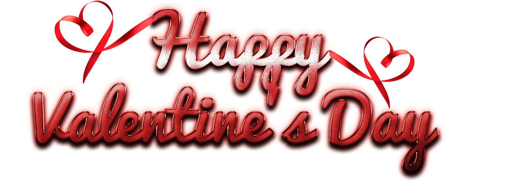 Happy Valentines Day3 D Text Graphic PNG
