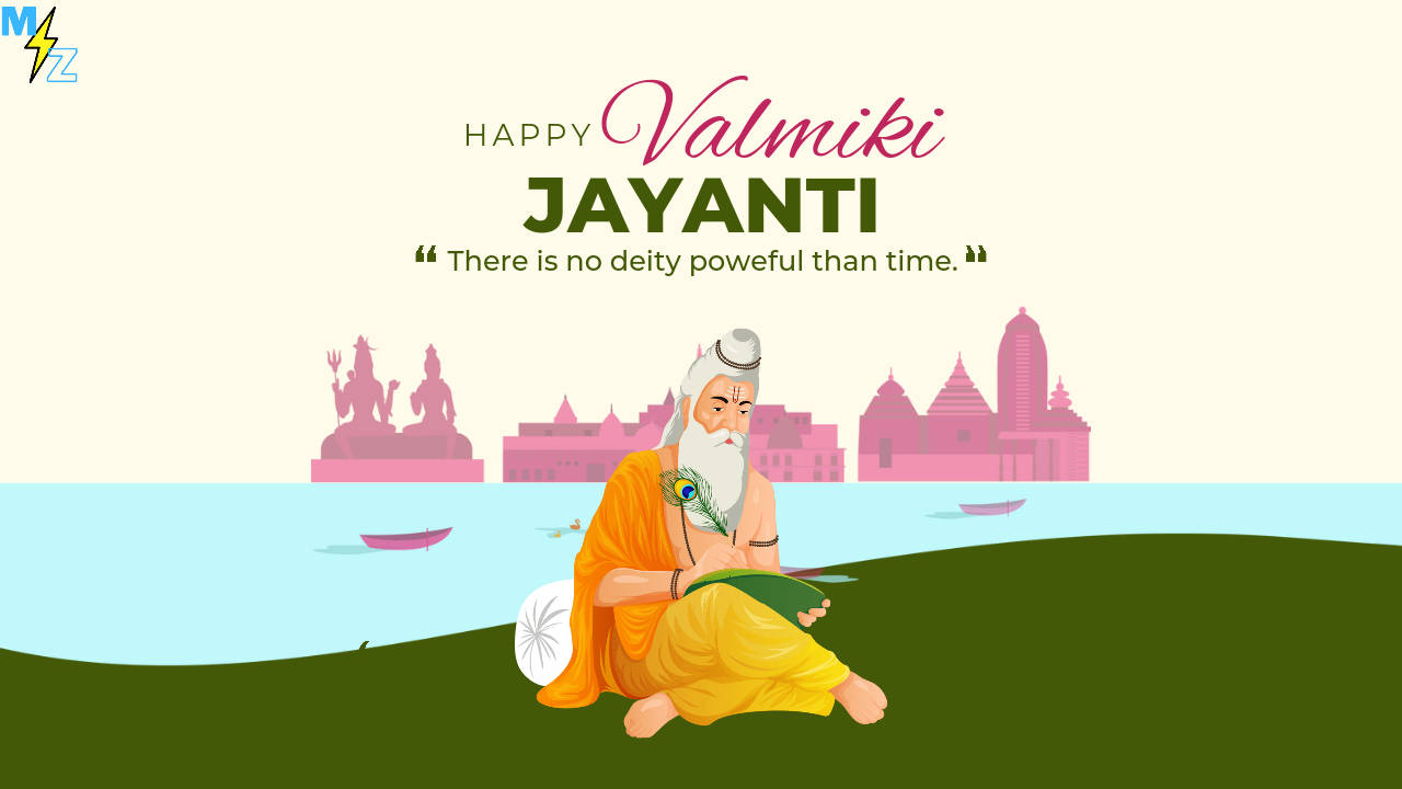 Glückwünschezum Valmiki Jayanti Wallpaper