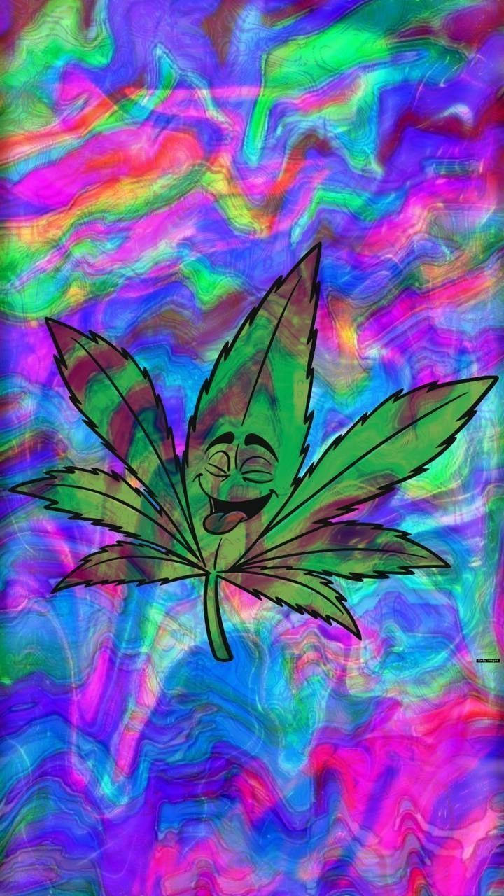 Happy Weed For Iphone Screens Wallpaper