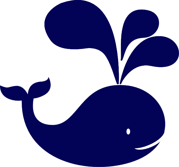 Happy Whale Cartoon Clipart PNG