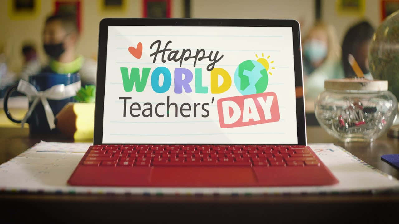 Happy World Teachers Day Laptop Screen Wallpaper