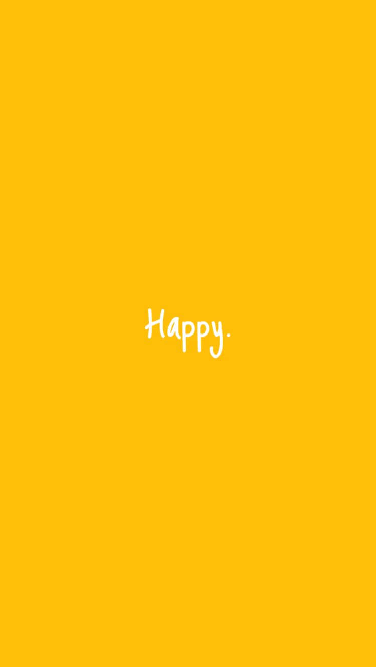 Happy Yellow Simplicity Wallpaper