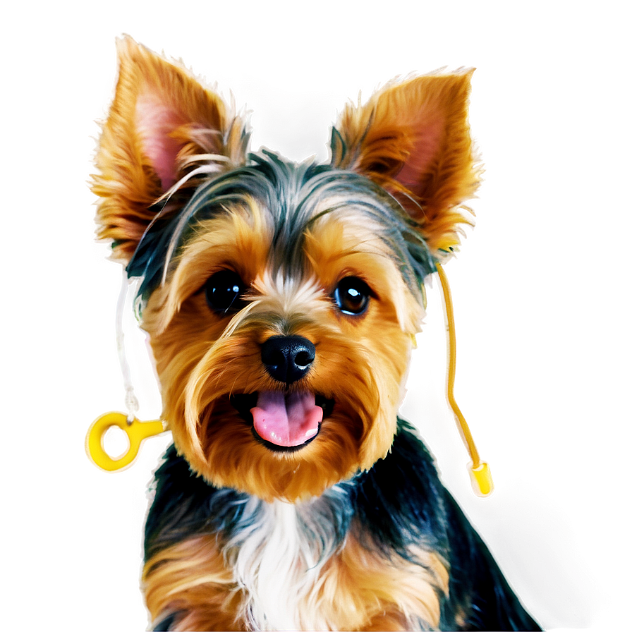 Happy Yorkie Png 06242024 PNG