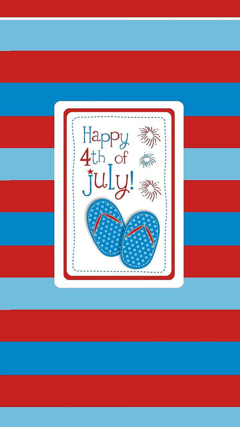Happy4thof July Celebration Card Wallpaper