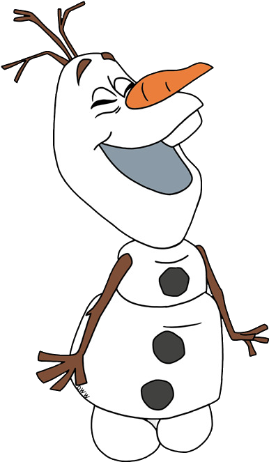 Happy_ Snowman_ Clipart_ Vector PNG
