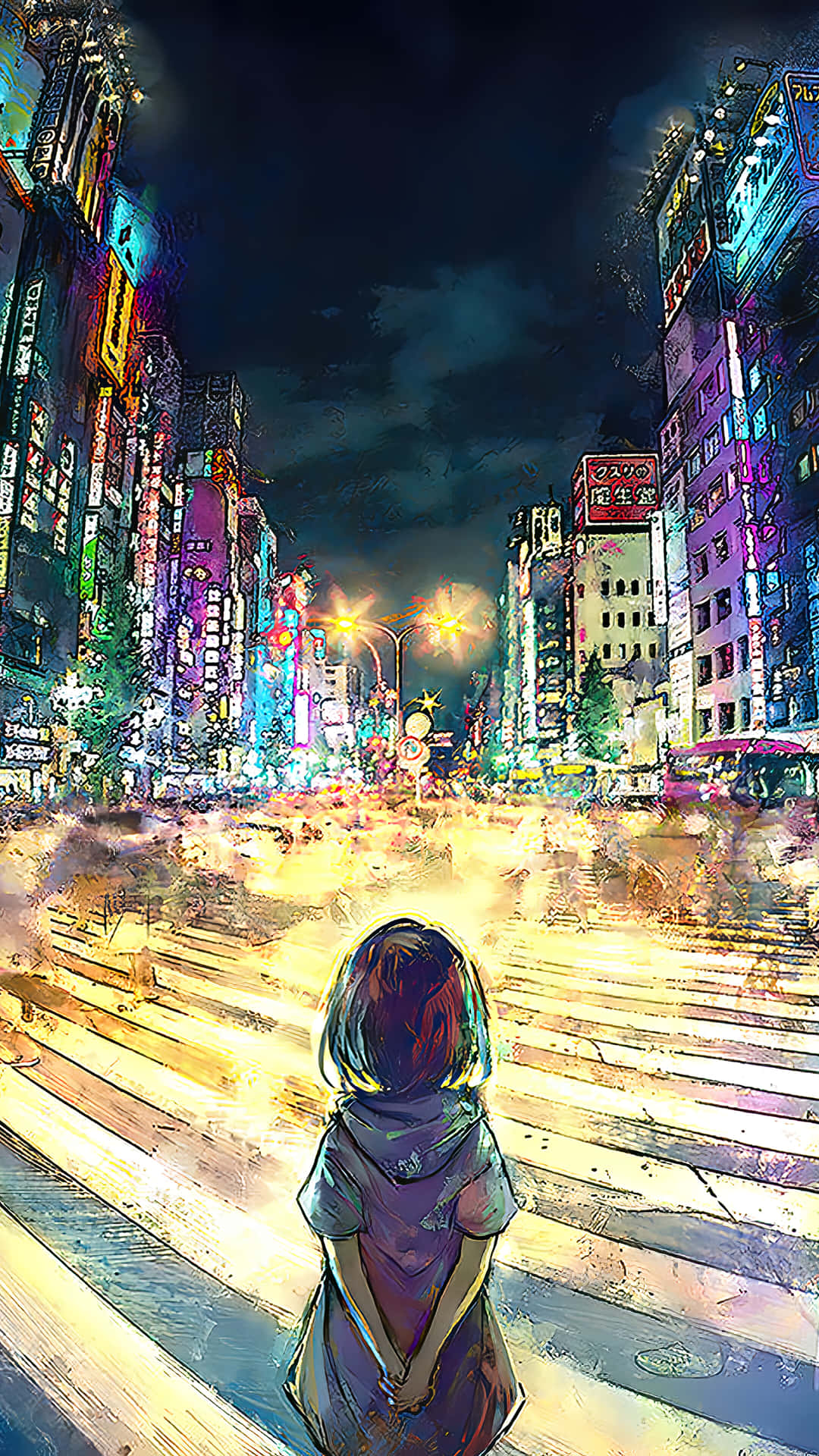 Colorful Streets of Harajuku Wallpaper