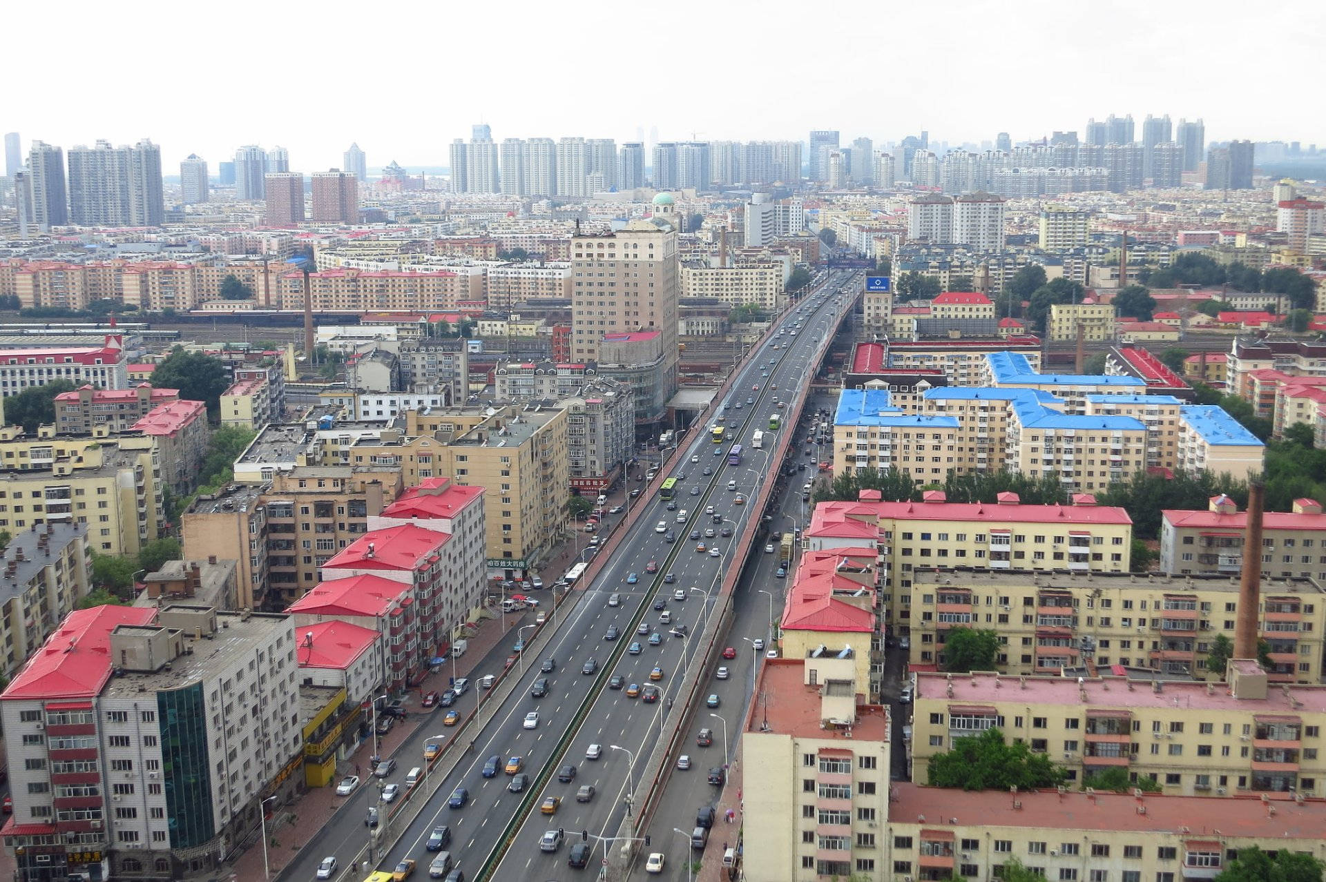 Harbin China Busy City Wallpaper