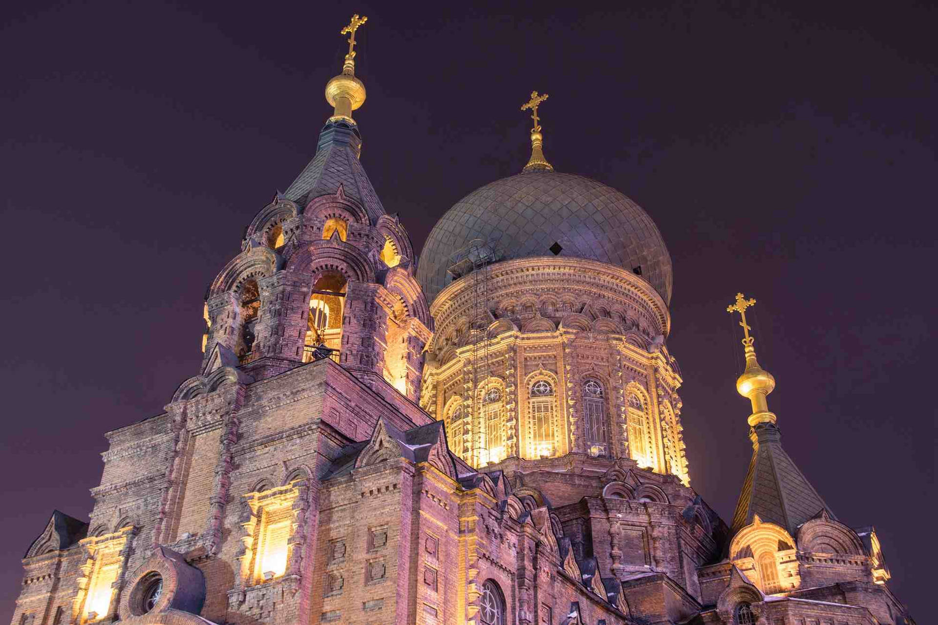 Iglesiade Santa Sofía De Harbin Fondo de pantalla