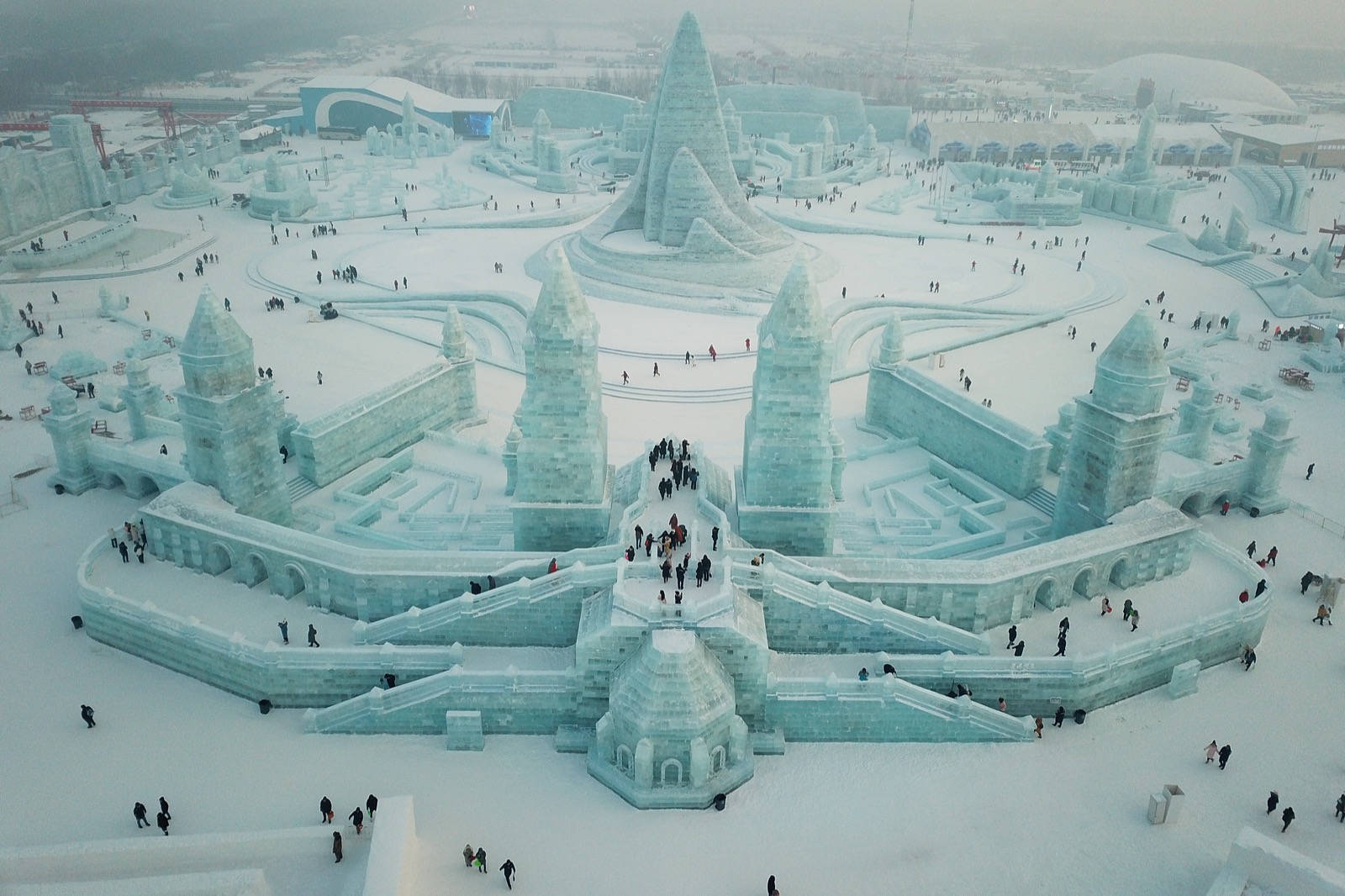 Harbin,nieve En China. Fondo de pantalla