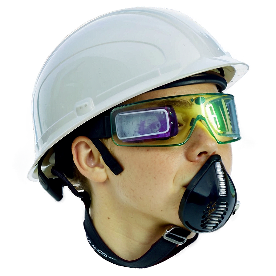 Hard Hat With Goggles Png 05252024 PNG