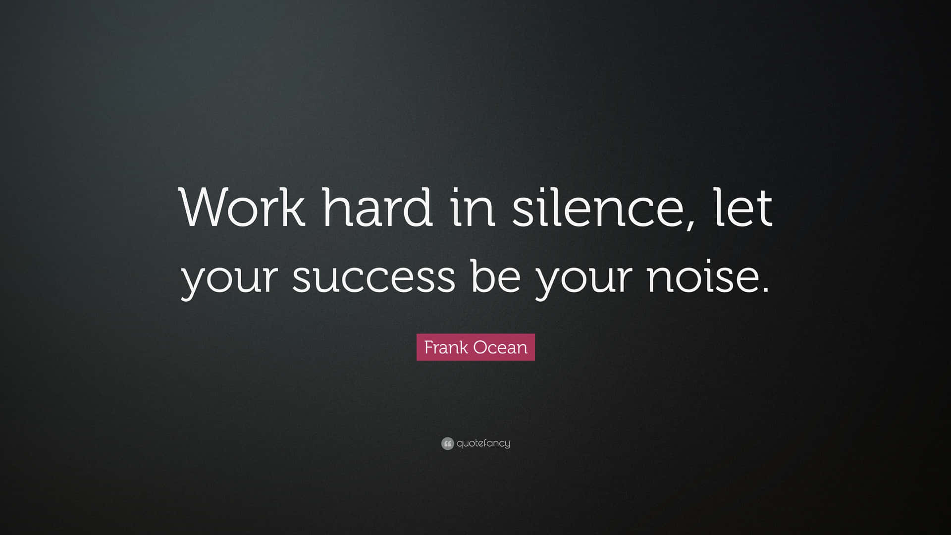 Arbeitehart In Stille, Lass Deinen Erfolg Dein Lärm Sein.