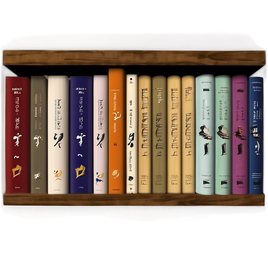 Hardcover Books Shelf Png 71 PNG