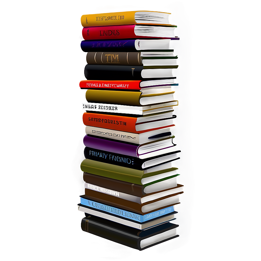 Hardcover Books Stack Png 38 PNG