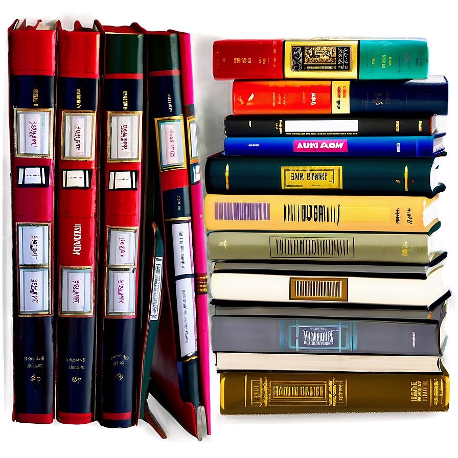 Hardcover Books Stack Png Dbc PNG