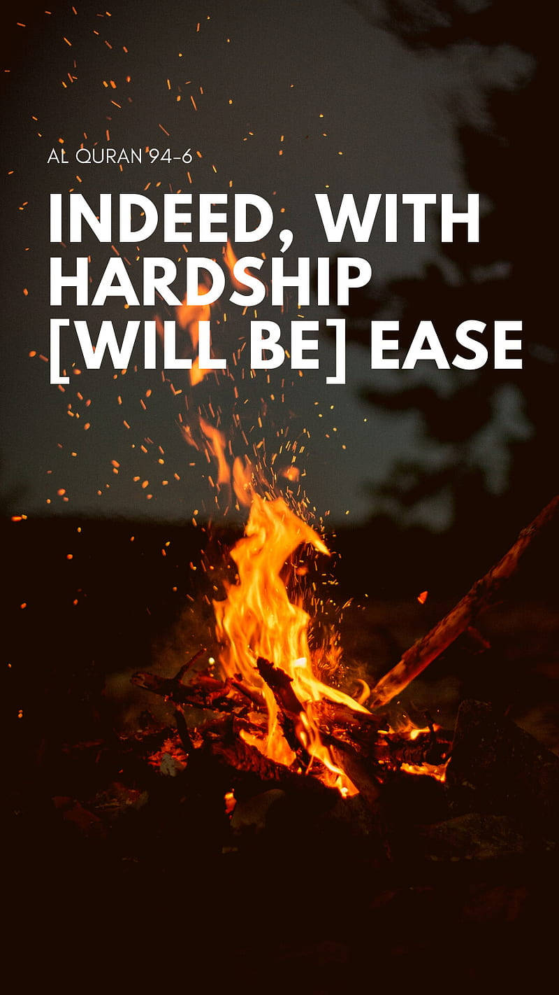 Hardship Quote With Indeed Word Wallpaper