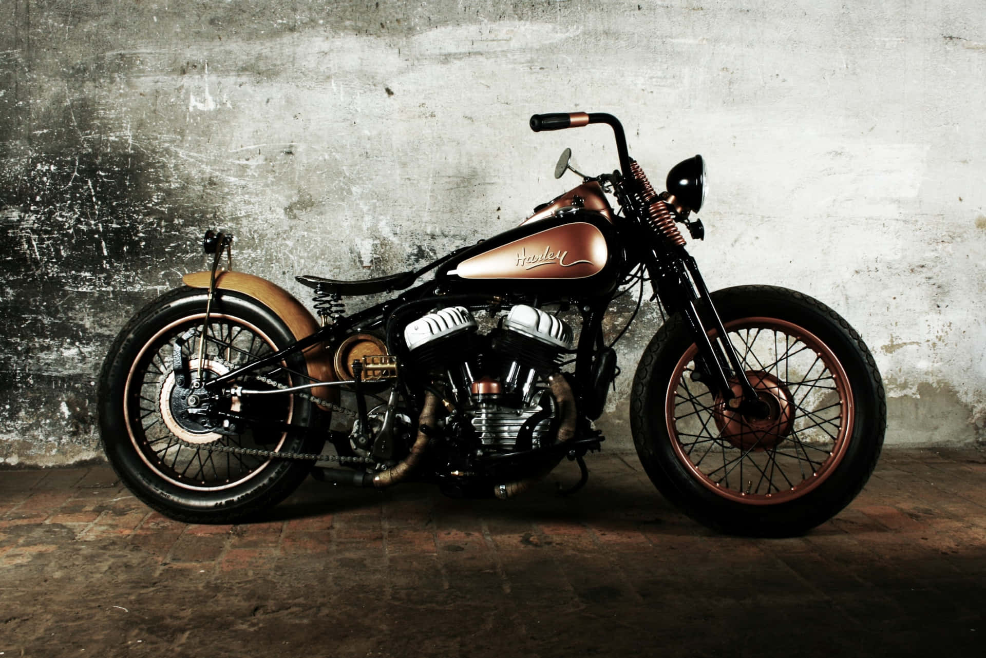 Harleydavidson Low Rider Bs6 Motor Baggrundsbillede