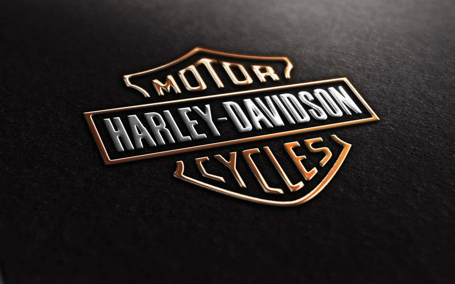 Sfondocon Logo Harley Davidson Finito Opaco