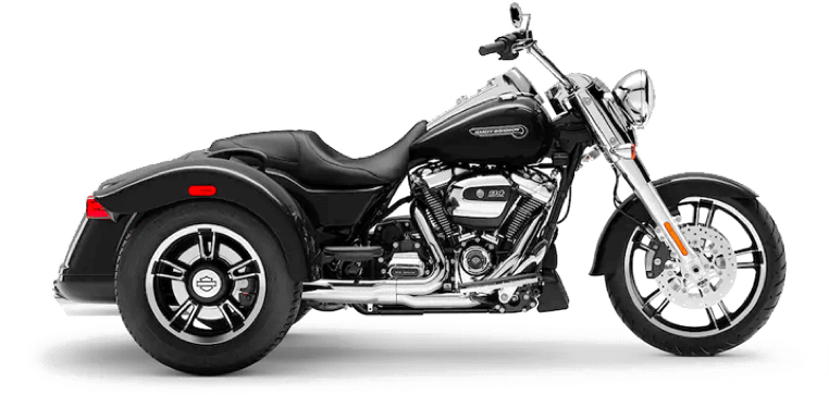 Harley Davidson Black Cruiser Bike PNG