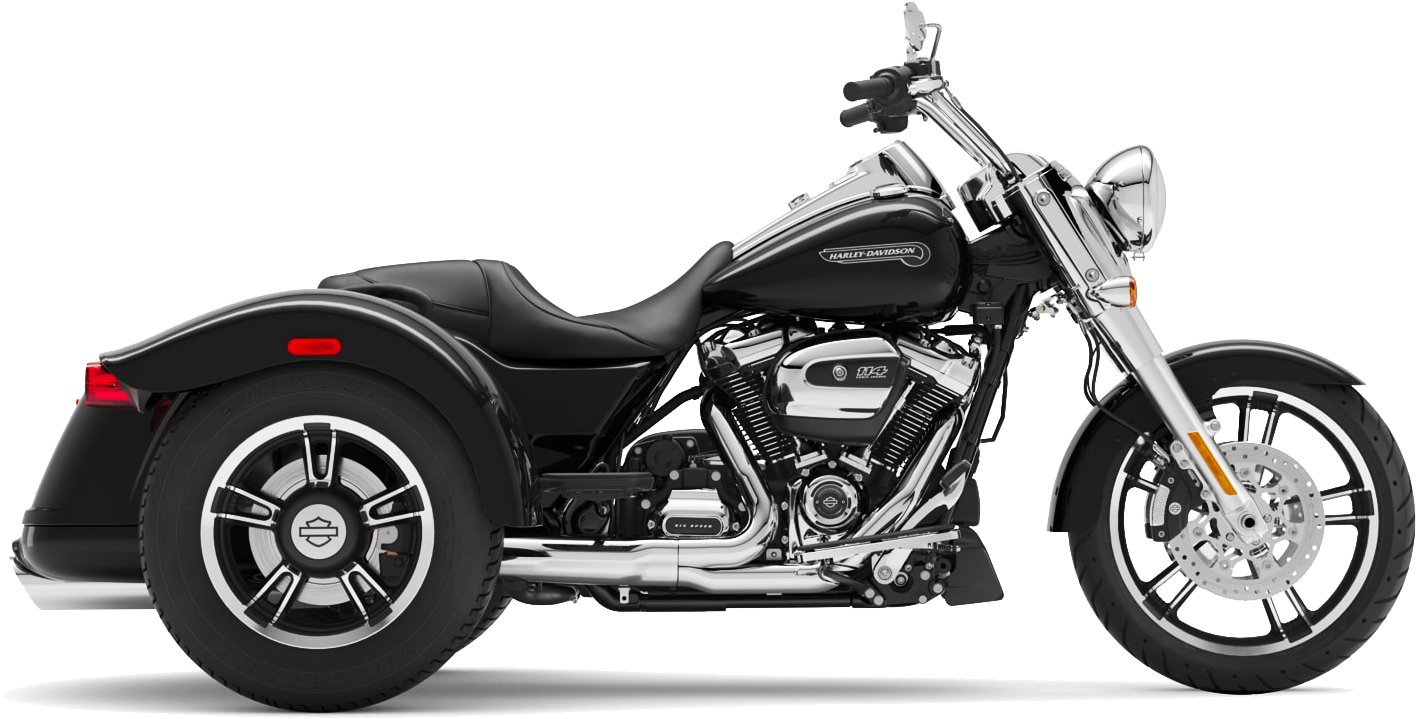 Harley Davidson Black Motorcycle PNG
