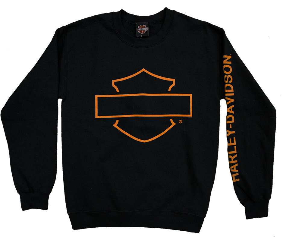 Harley Davidson Black Sweatshirt PNG