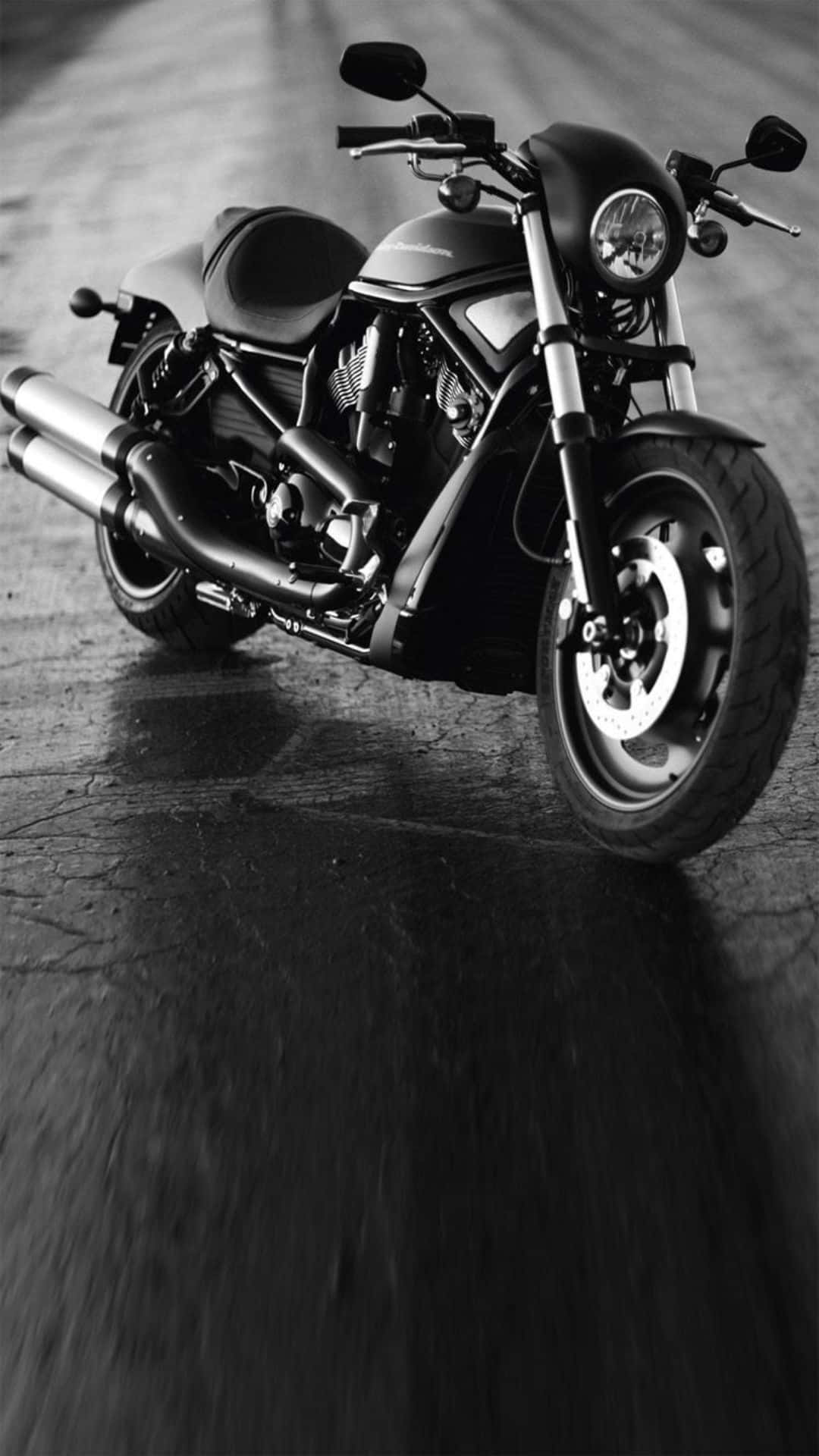 Monochrome Harley Davidson Hd Wallpaper