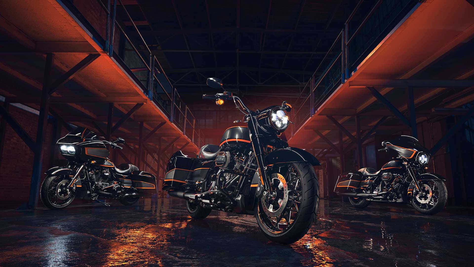 Harley Davidson Hd In The Warehouse Wallpaper