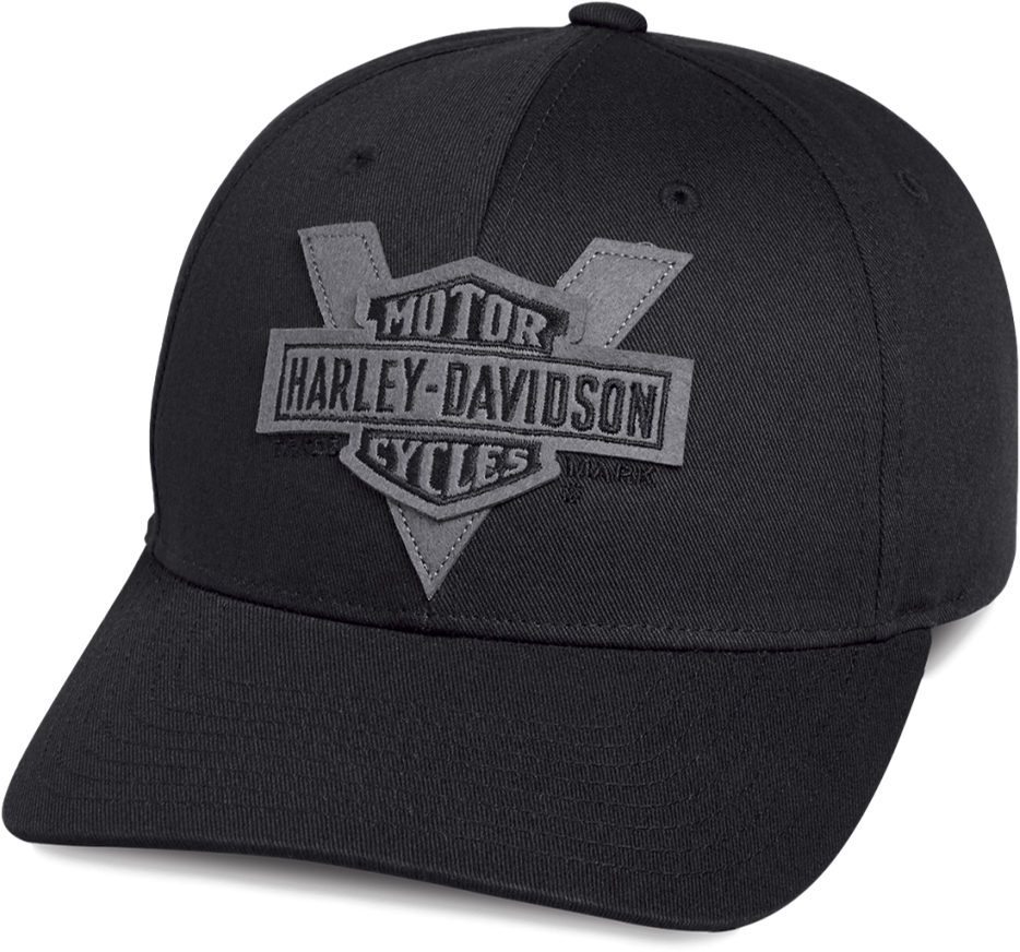 Harley Davidson Logo Black Cap PNG