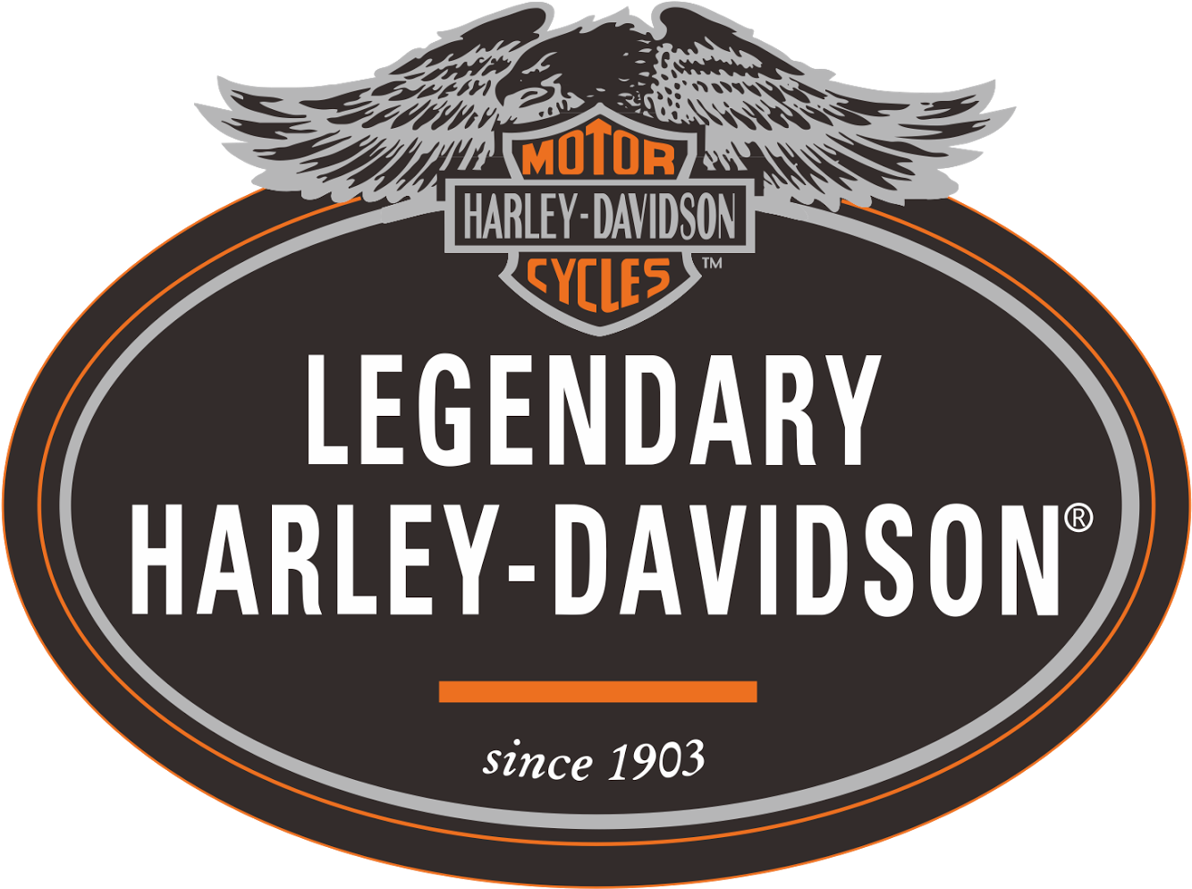 Harley Davidson Logo Legendary PNG