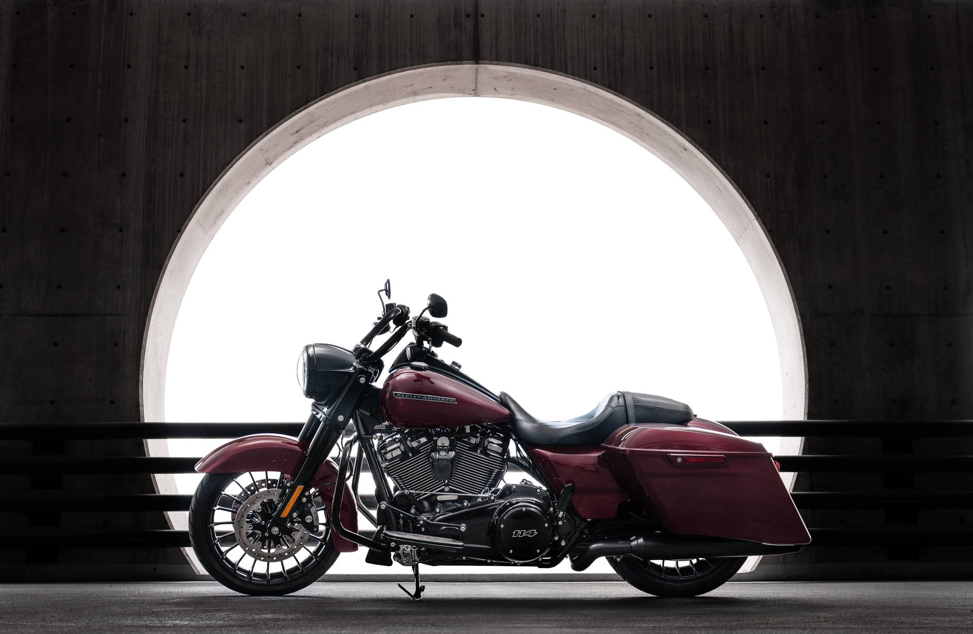 Harley Davidson Maroon Wallpaper