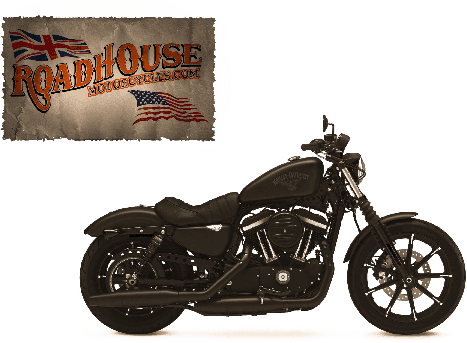 Harley Davidson Motorcycle Roadhouse Advertisement PNG