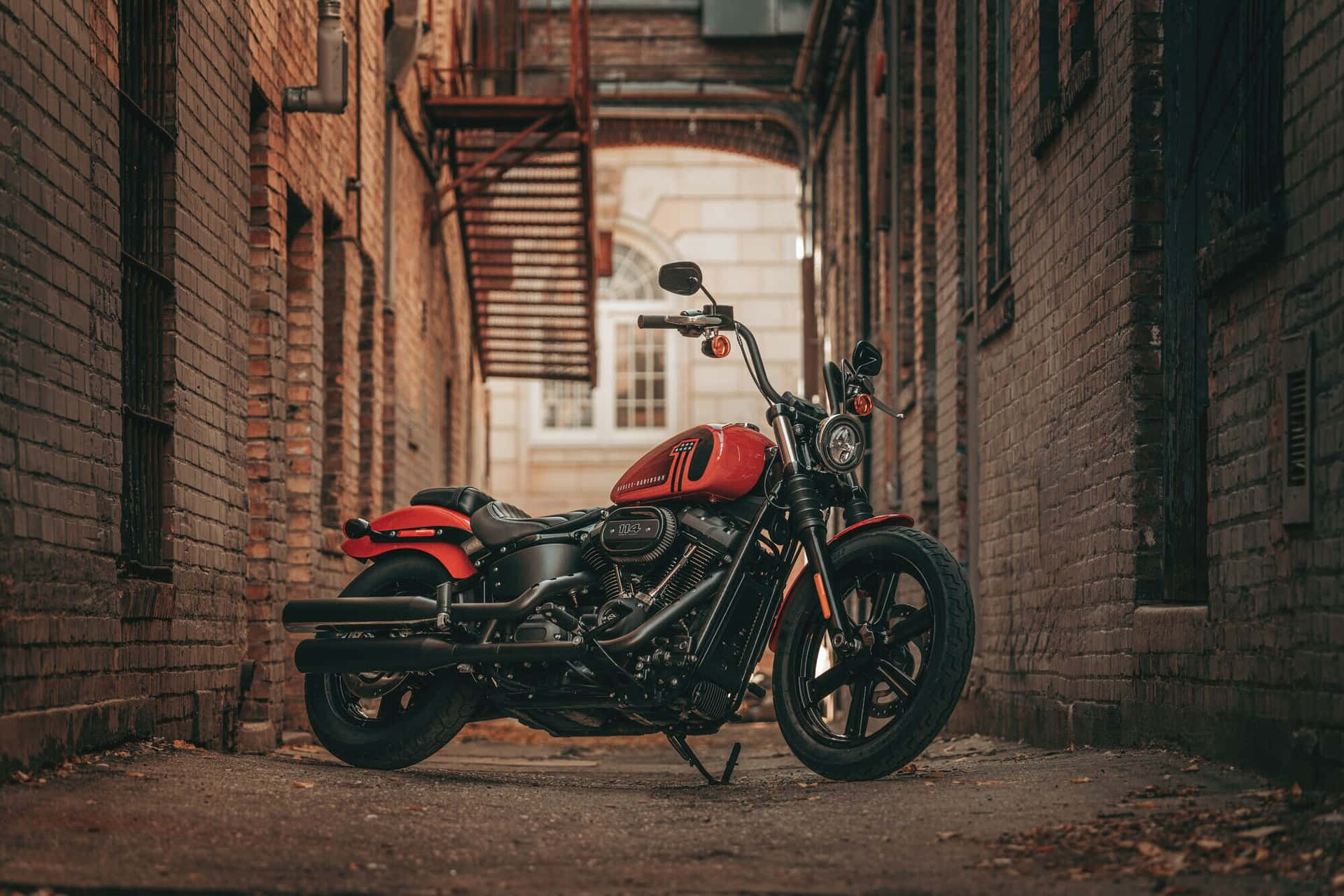 Attköra På De Öppna Vägarna På En Harley Davidson