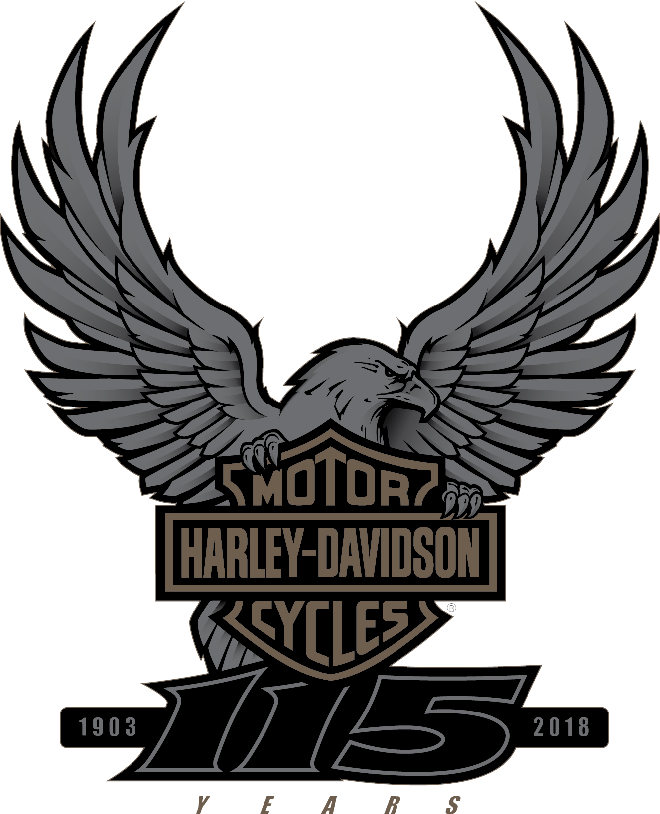 Harley Davidson115th Anniversary Logo PNG