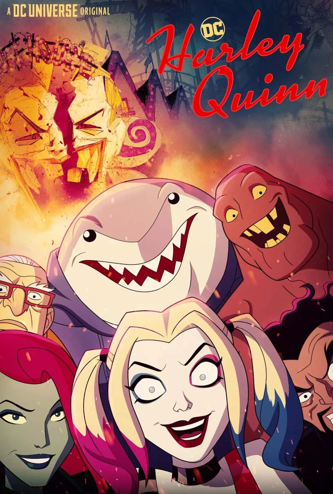 Harley Quinn En Action Dans La Série Anime Fond d'écran