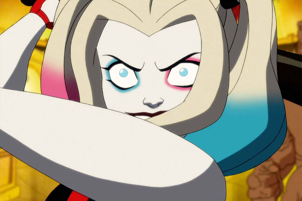 Harley Quinn Déchaîne Le Chaos Dans La Série Animée Fond d'écran