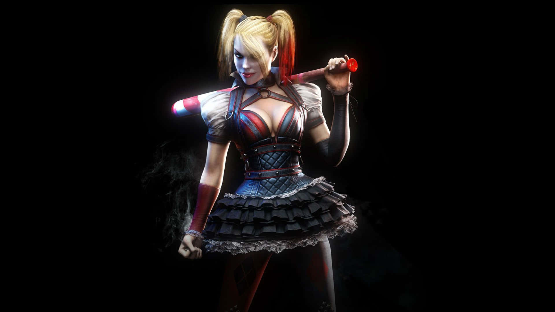 !Harley Quinn klar til at tage på Gotham City! Wallpaper