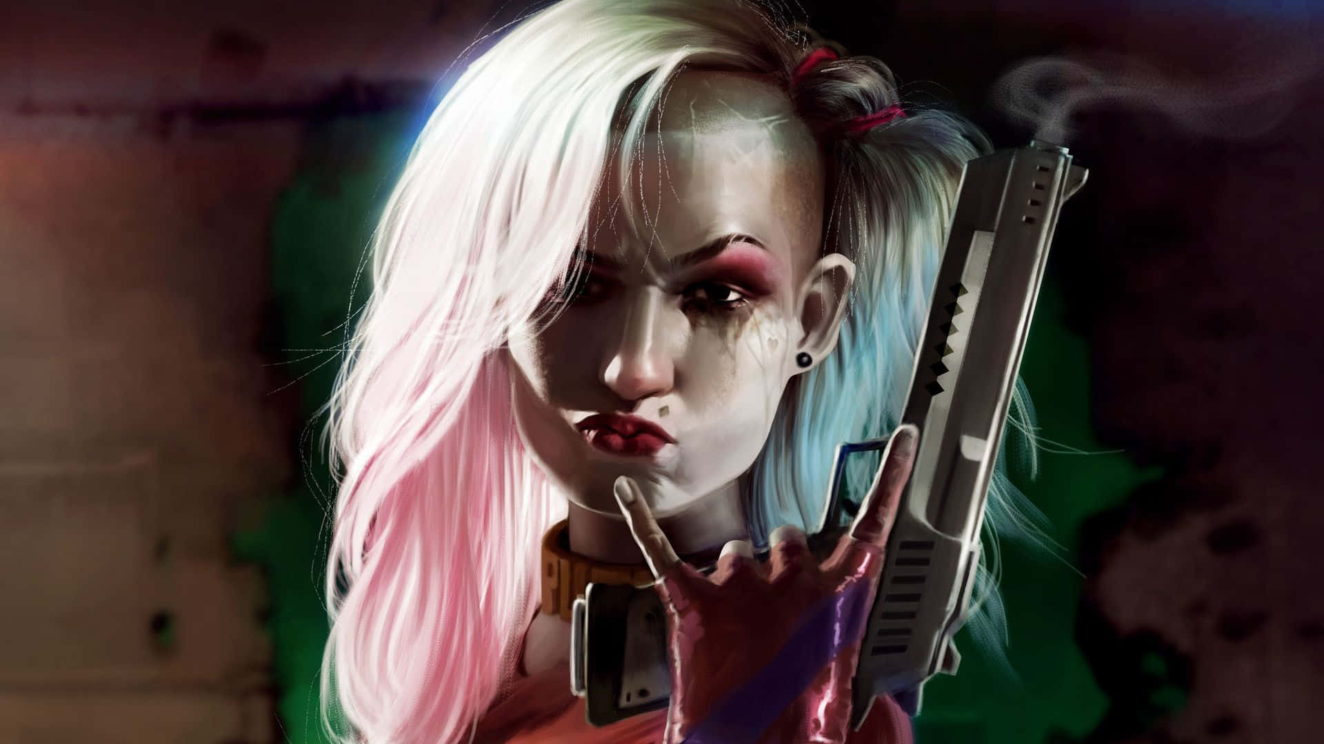 Harley Quinn Antihero in Arkham City Wallpaper