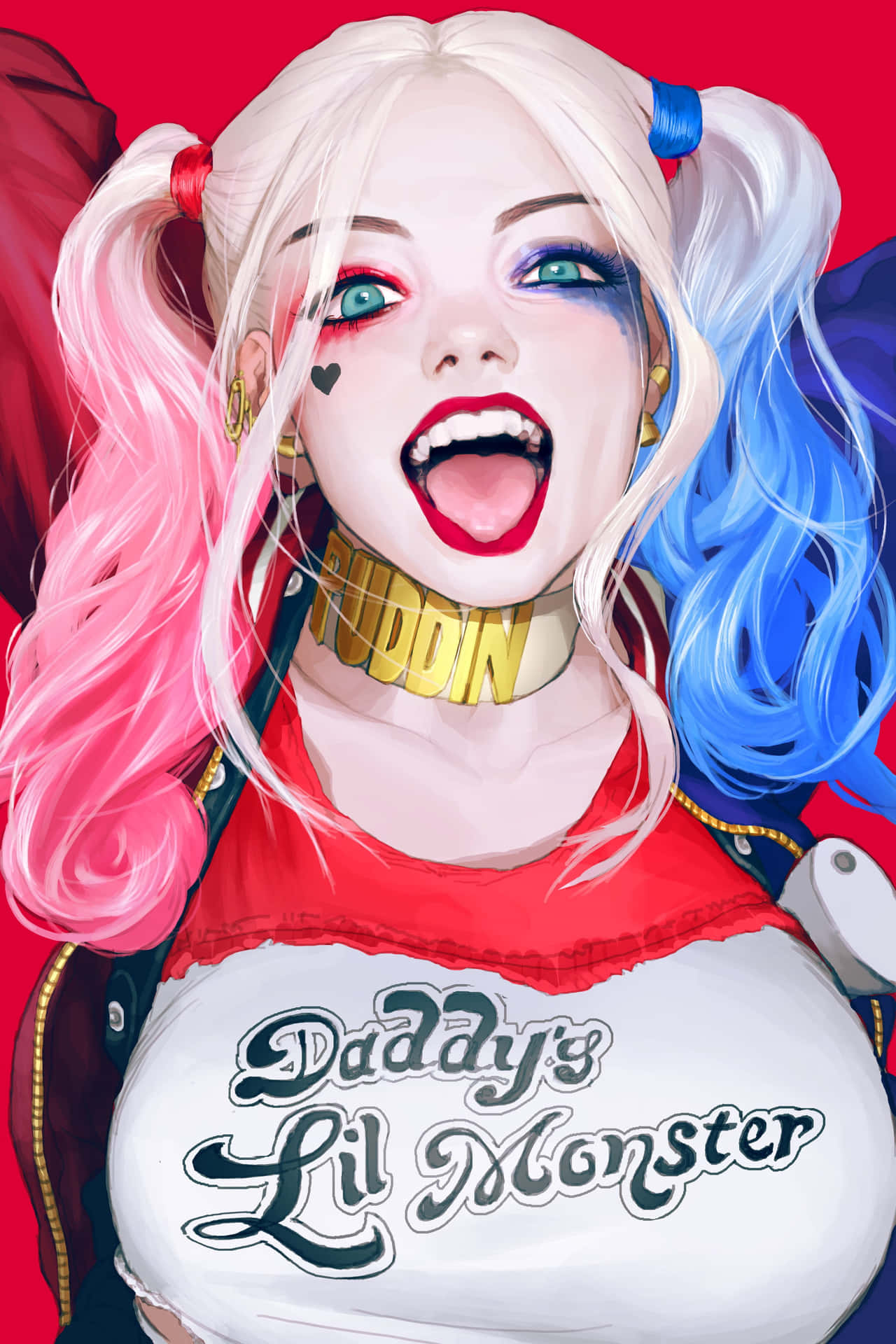 Harley Quinn Chilling Out in Arkham City Wallpaper