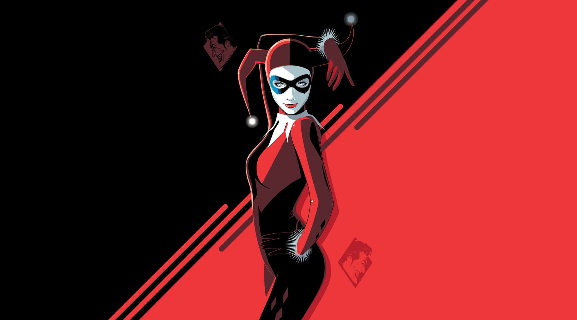 Harley Quinn Vector Art Background