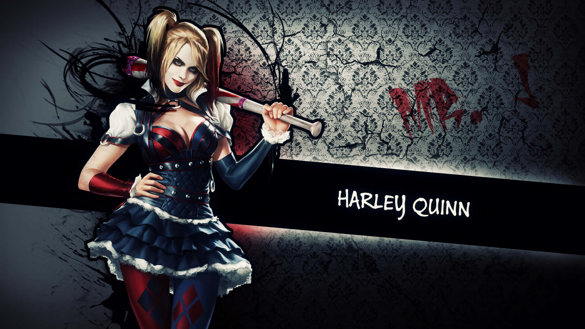 Hintergrundbildmit Harley-quinn-zirkus-kleid-kostüm