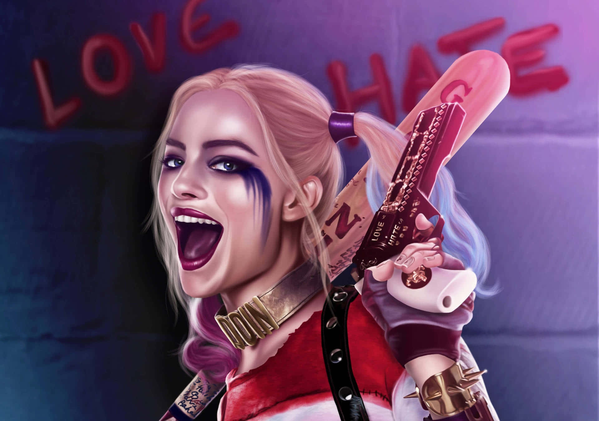 Harley Quinn HD Graphic Art Background