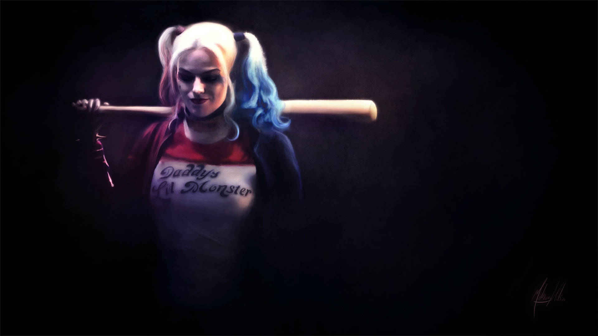 Harley Quinn Baseball Bat 4k