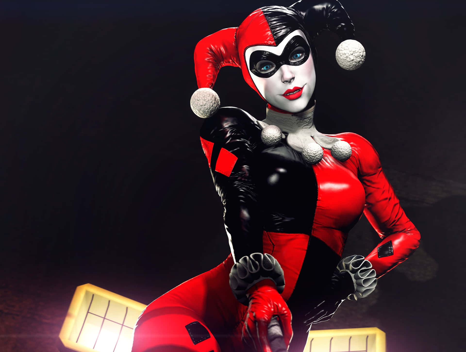 Kostum Klasik Harley Quinn Wallpaper