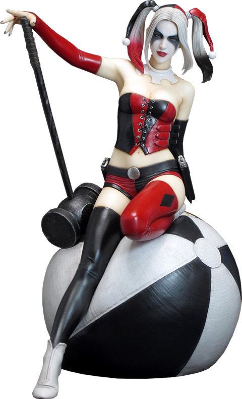 Harley Quinn Classic Costume Figure PNG