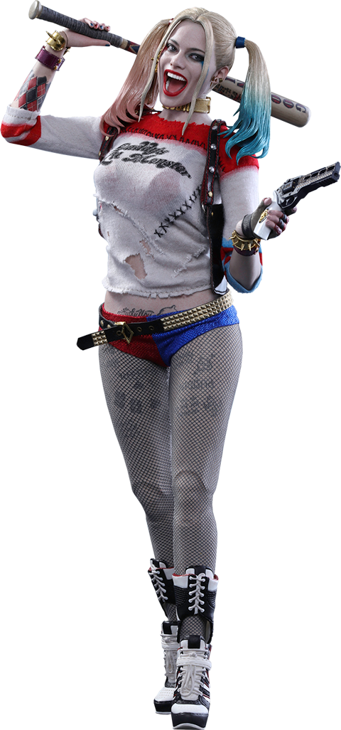 Harley Quinn Classic Costume Pose PNG