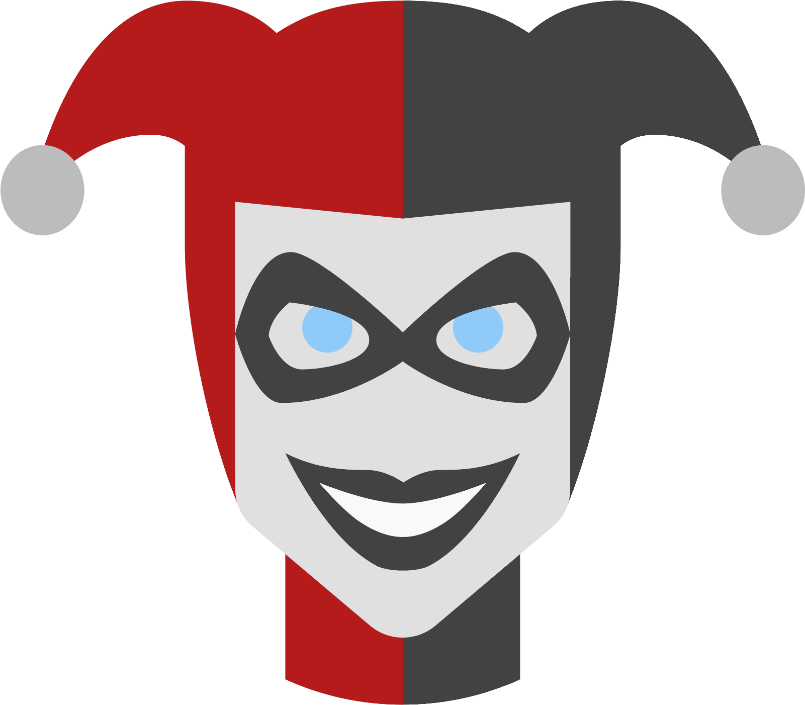 Harley Quinn Iconic Mask PNG
