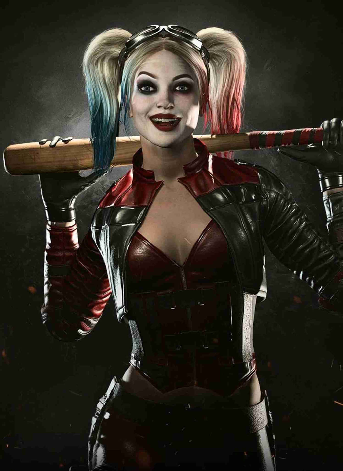 Harley Quinn klar til at bekæmpe uretfærdighed i Uretfærdighed 2. Wallpaper