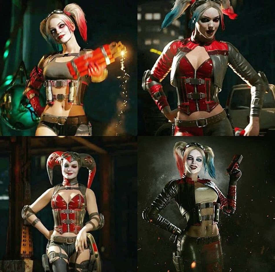 Harley Quinn Injustice 2 Outfits Wallpaper