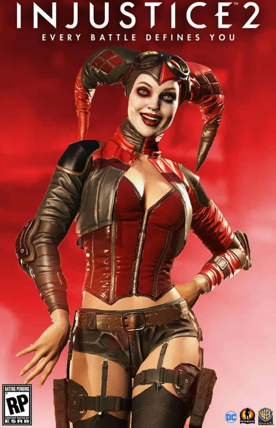 Pósterde Harley Quinn En El Juego Injustice 2. Fondo de pantalla