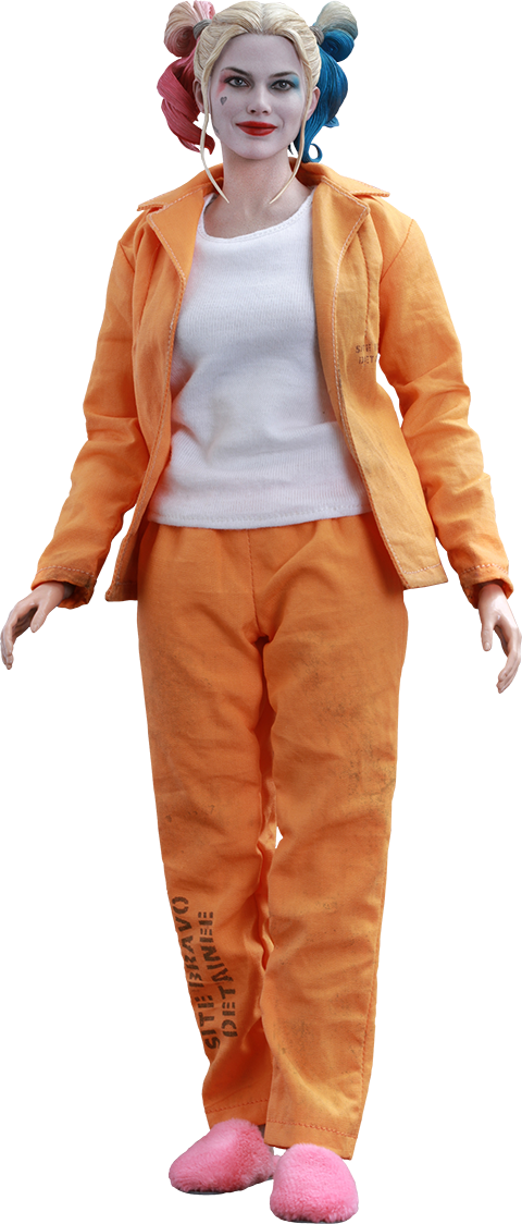 Harley Quinn Orange Outfit PNG