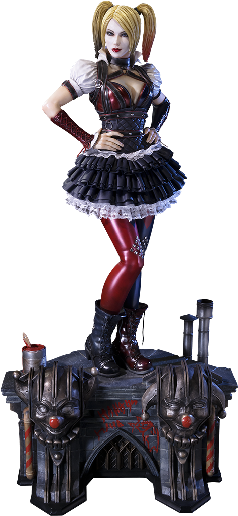 Harley Quinn Statue Pose PNG